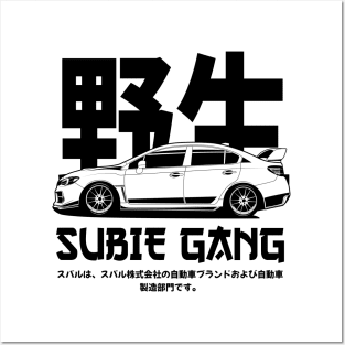 Subie gang black print Posters and Art